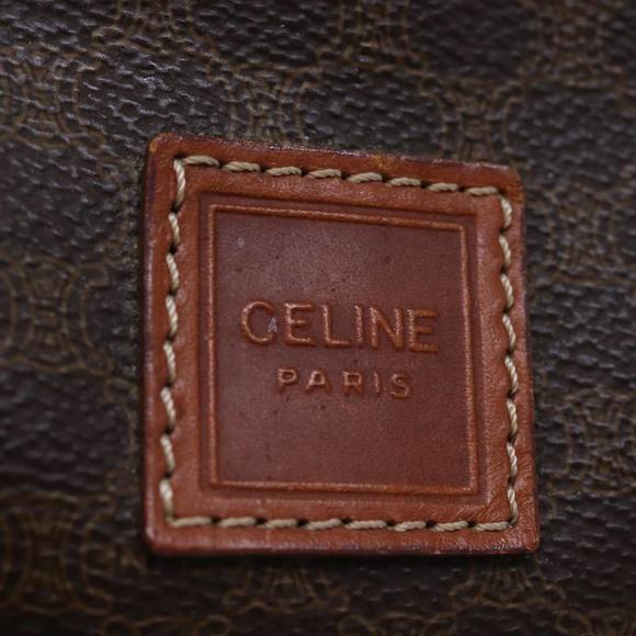 CELINE Macadam Canvas Pouch PVC Brown Auth yk12385 - Picture 9 of 16